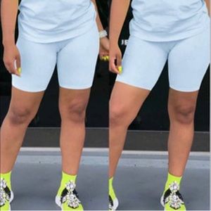 PLT LIGHT BLUE BIKER SHORTS